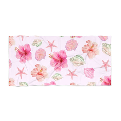 Flower Shell Beach Towel