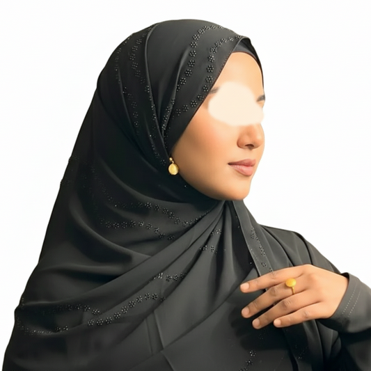 Black Shaylah with rhinestones