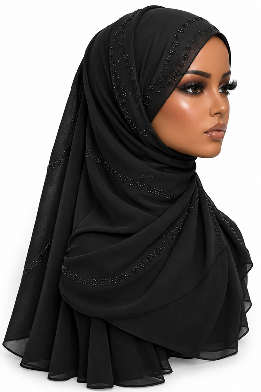 Black Shaylah with rhinestones